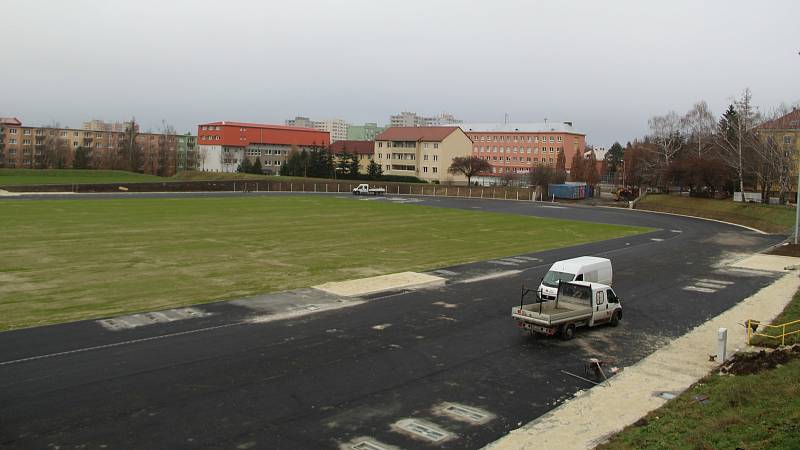 Rekonstrukce areálu SK Přerov v Alšově ulici.