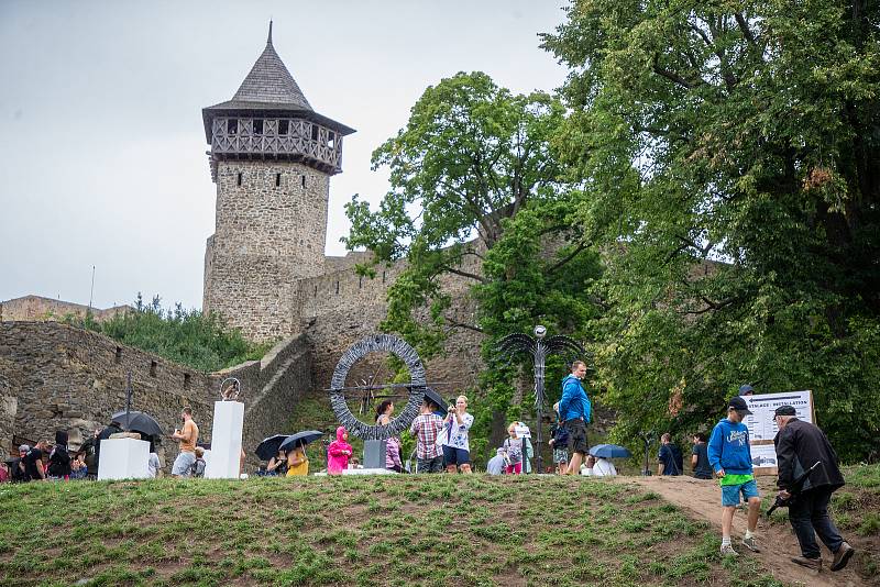 Hrad Helfštýn přivítal umělecké kováře v rámci festivalu Hefaiston, 27. srpna 2022, Týn nad Bečvou.