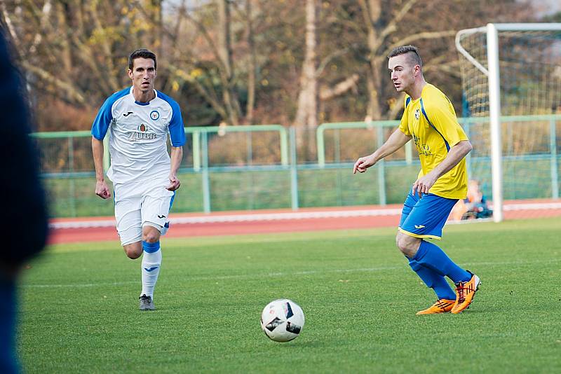 Fotbalové derby mezi domácím Přerovem a Kozlovicemi ovládla 2:1 Viktorka. Foto: Deník/Jan Pořízek