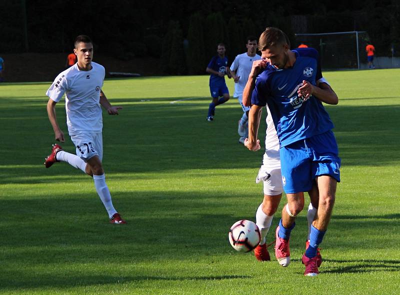 Přípravné utkání mezi FK Kozlovice a MFK Vyškov.