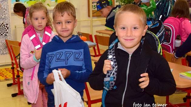 První den ve škole 1. září 2020 v Brodku u Přerova.
