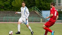 Fotbalisté 1. FC Viktorie Přerov v přípravném zápase s FK Bystřice pod Hostýnem.