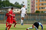 Fotbalisté 1. FC Viktorie Přerov v přípravném zápase s FK Bystřice pod Hostýnem.