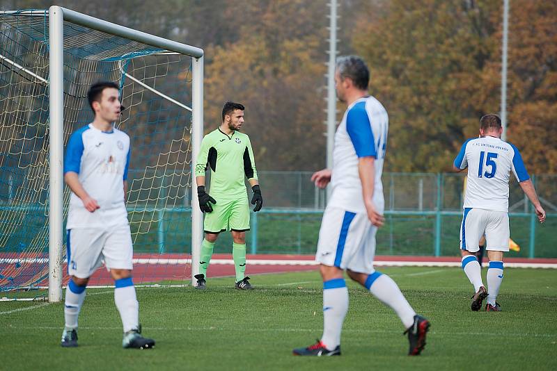 Fotbalové derby mezi domácím Přerovem a Kozlovicemi ovládla 2:1 Viktorka. Foto: Deník/Jan Pořízek