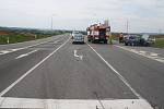 Vážná nehoda na křižovatce Na Horecku u Lipníka nad Bečvou, při které se těžce zranila 26letá řidička