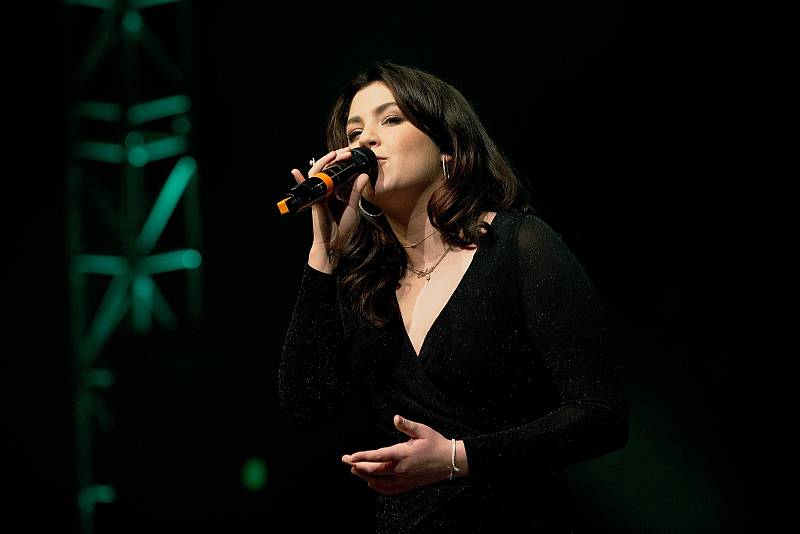 Celeste Buckingham. Galavečer k anketě Zlatý kanár 2018 v hale TJ Spartak Přerov.