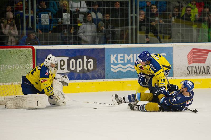 Hokejisté Přerova proti Kladnu. Nastoupil i Jaromír Jágr. Foto: Deník/Jan Pořízek