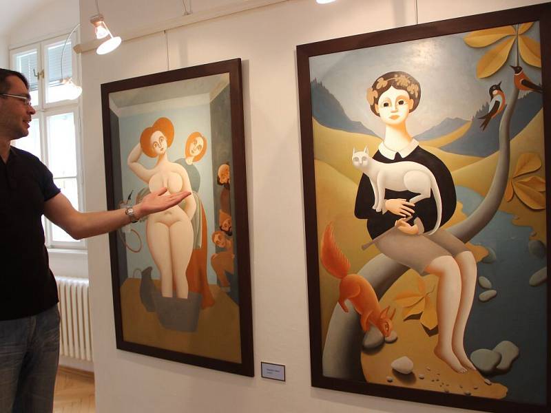 Výstava Nevšední umělec František Bílek v Muzeu Komenského v Přerově, která mapuje tvorbu tohoto svérázného olomouckého malíře.
