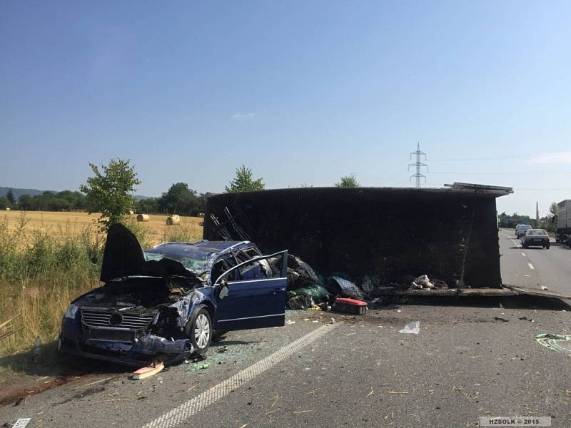 Vážná dopravní nehoda u Lipníku