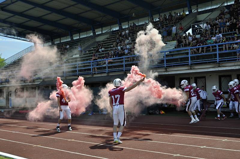 Přerovští Mamuti (v rudém) proti Hradec Králové Dragons