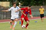 Fotbalisté 1. FC Viktorie Přerov v přípravném zápase s FK Bystřice pod Hostýnem.