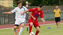 Fotbalisté 1. FC Viktorie Přerov v přípravném zápase s FK Bystřice pod Hostýnem.