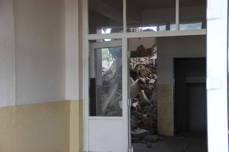 Bourání budov v areálu bývalých přerovských kasáren