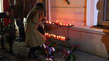 Připomínka výročí 17. listopadu na náměstí T. G. Masaryka v Přerově