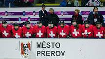 Česko - Švýcarsko. MS hokejistek do 18 let v Přerově