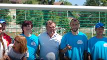 Bývalý reprezentační trenér Pavel Vrba zaštítil sportovní den v Pavlovicích u Přerova.