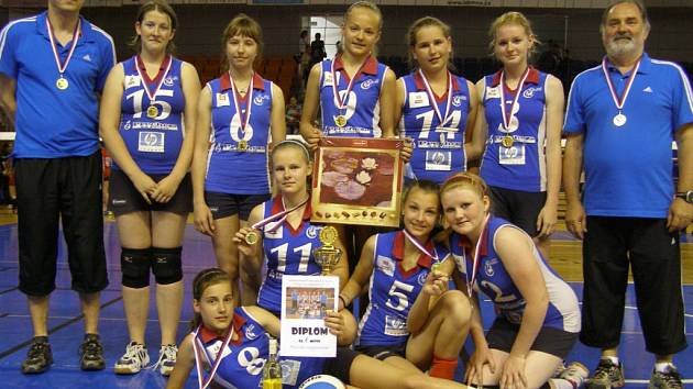 Mladší žačky PVK Precheza – mistryně České republiky pro rok 2012