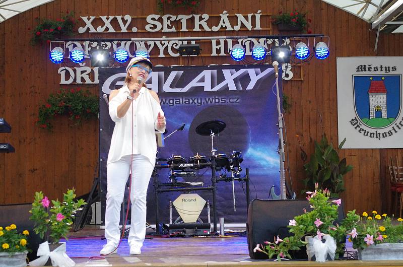 Setkání dechových hudeb v Dřevohosticích zahájil koncert zajímavého hosta - zpěvačky Petry Černocké.