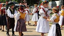 Hudební Pavlovice Václava Drábka 2018.  Mezi deseti vystupujícími byla Veselá muzika z Ratíškovic a dětský folklorní soubor Hanácké Prosének z nedalekých Prosenice (na snímcích).