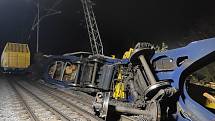 Srážka nákladních vlaků v Prosenicích, 13. ledna 2022