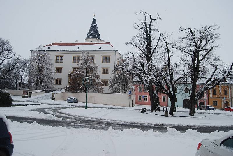 Sněhová nadílka v Přerově - 4. 2. 2019