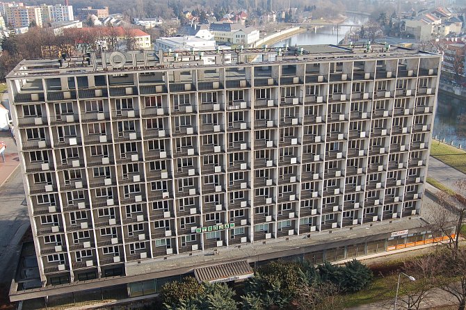 Bývalý hotel Strojař v Přerově