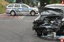 Nehoda na křižovatce Na Horecku. Ilustrační foto
