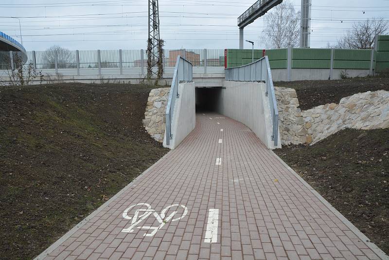 Nový cyklotubus pod tratí na cestě mezi centrem Přerova do Předmostí