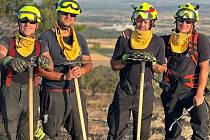 Na likvidaci mohutných požárů v Řecku se podílela i čtveřice přerovských profesionálních hasičů