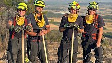 Na likvidaci mohutných požárů v Řecku se podílela i čtveřice přerovských profesionálních hasičů