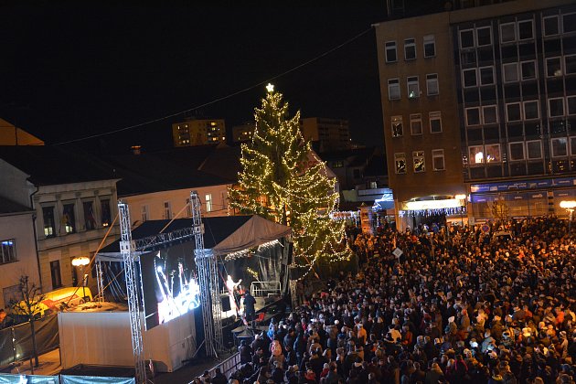 Rozsvícení vánočního stromu v Přerově 2019