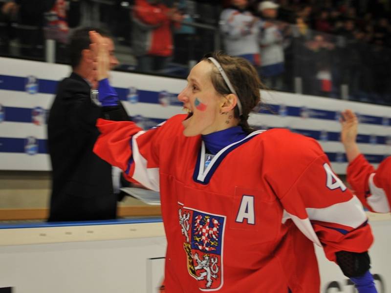 MS v hokeji žen v Přerově. Zápas Česko vs. Slovensko