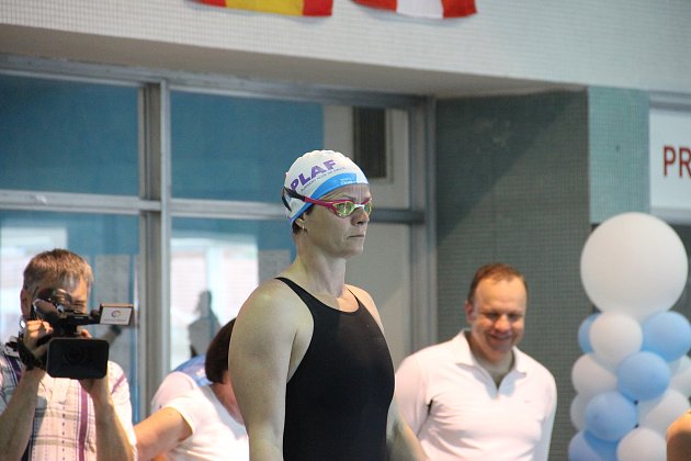 Mezinárodní mistrovství České republiky v plavání kategorie masters v Přerově. Sandra Kazíková