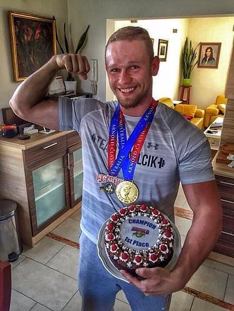 Přerovský strongman a powelifter Jiří Tkadlčík. Vítěz Arnold Classic