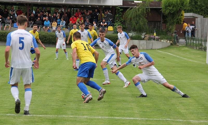 Fotbalová bitva o Přerov mezi FK Kozlovice a 1. FC Viktorie Přerov