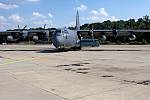 Lockheed C-130 Hercules na letišti v Bochoři