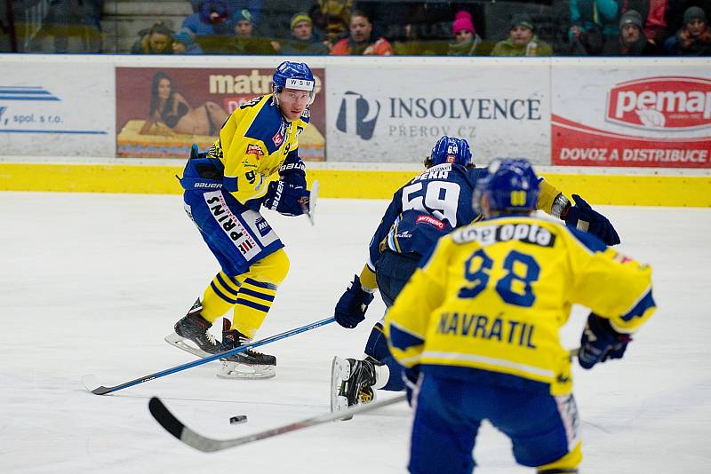 Hokejisté Přerova proti Kladnu. Nastoupil i Jaromír Jágr.