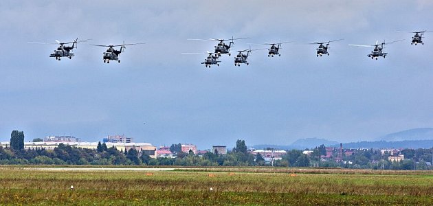 Konec vrtulníkové letky v Přerově, posledních devět strojů Mi – 171š odletělo