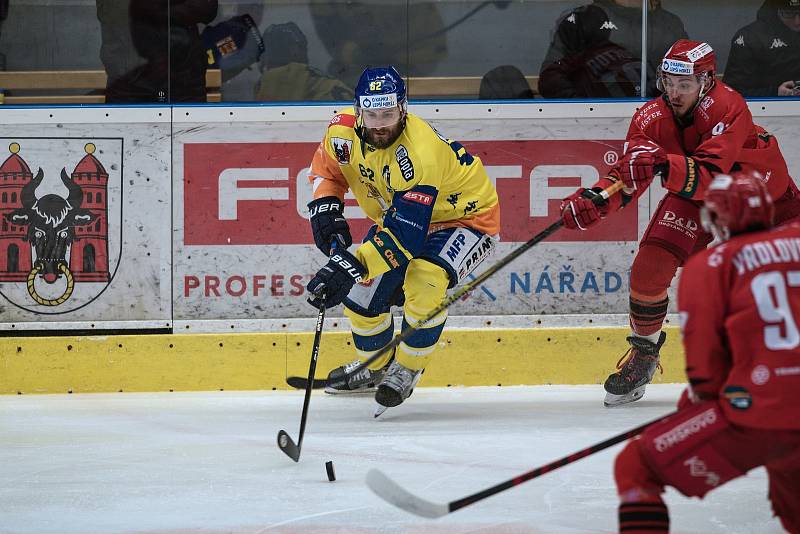 Hokejisté Přerova proti Frýdku-Místku (1:3).