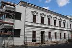 Blažkův dům na Masarykově náměstí v Přerově dostal při rekonstrukci novou fasádu, 30. srpna 2022
