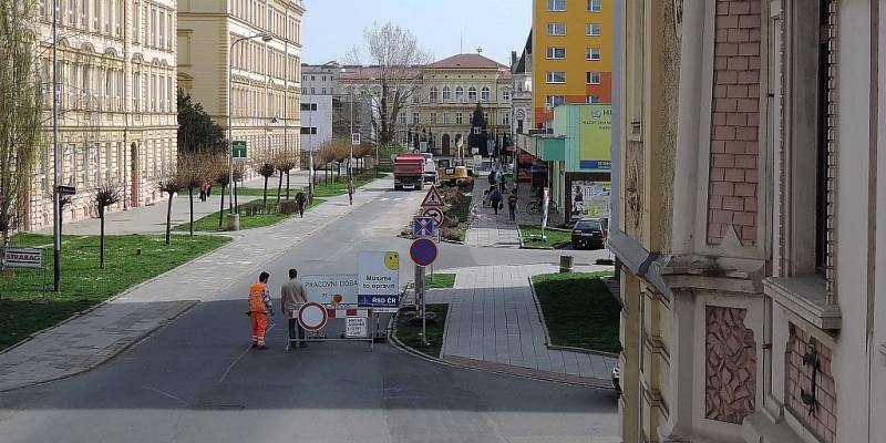 Rozšiřování Palackého ulice v Přerově