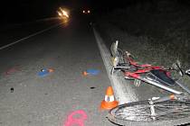 Tragická srážka s cyklistou v neděli 12. ledna 2020 v podvečer na silnici mezi Dřevohosticemi a Lipovou.