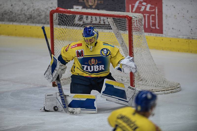 Hokejisté Přerova doma padli s Třebíčí 1:3. Michal Postava