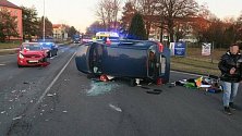 Nehoda na křižovatce ulic Generála Štefánika  - Tovární a Jižní čtvrť v Přerově, 14.1. 2022