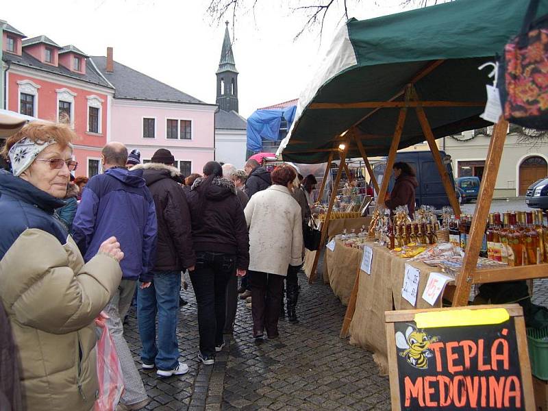Vánoční trhy na Horním náměstív  Přerově. Ilustrační foto