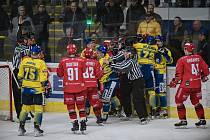Dohrávka 44. kola hokejové Chance ligy mezi HC Zubr Přerov a HC Frýdek-Místek