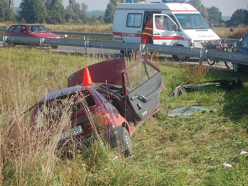 Vážná dopravní nehoda u Kojetína