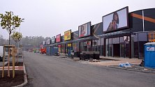 Stavba nového nákupního centra v Lipnické ulici v Přerově, 11. listopadu 2022
