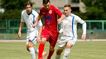 Fotbalisté 1. FC Viktorie Přerov v přípravném zápase s FK Bystřice pod Hostýnem.