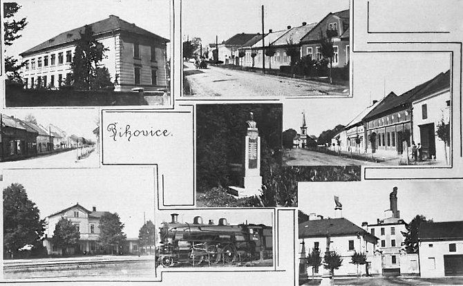 Obec Říkovice na začátku 20. století.